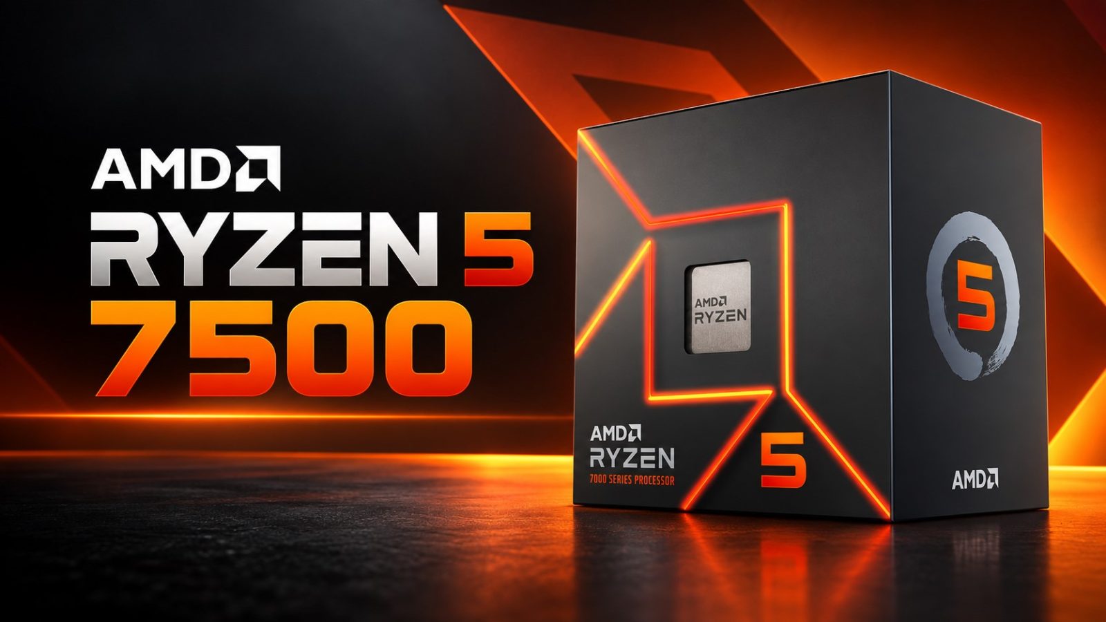 AMD به زودی پردازنده رایزن 5 7500 با گرافیک مجتمع را رونمایی می‌کند
